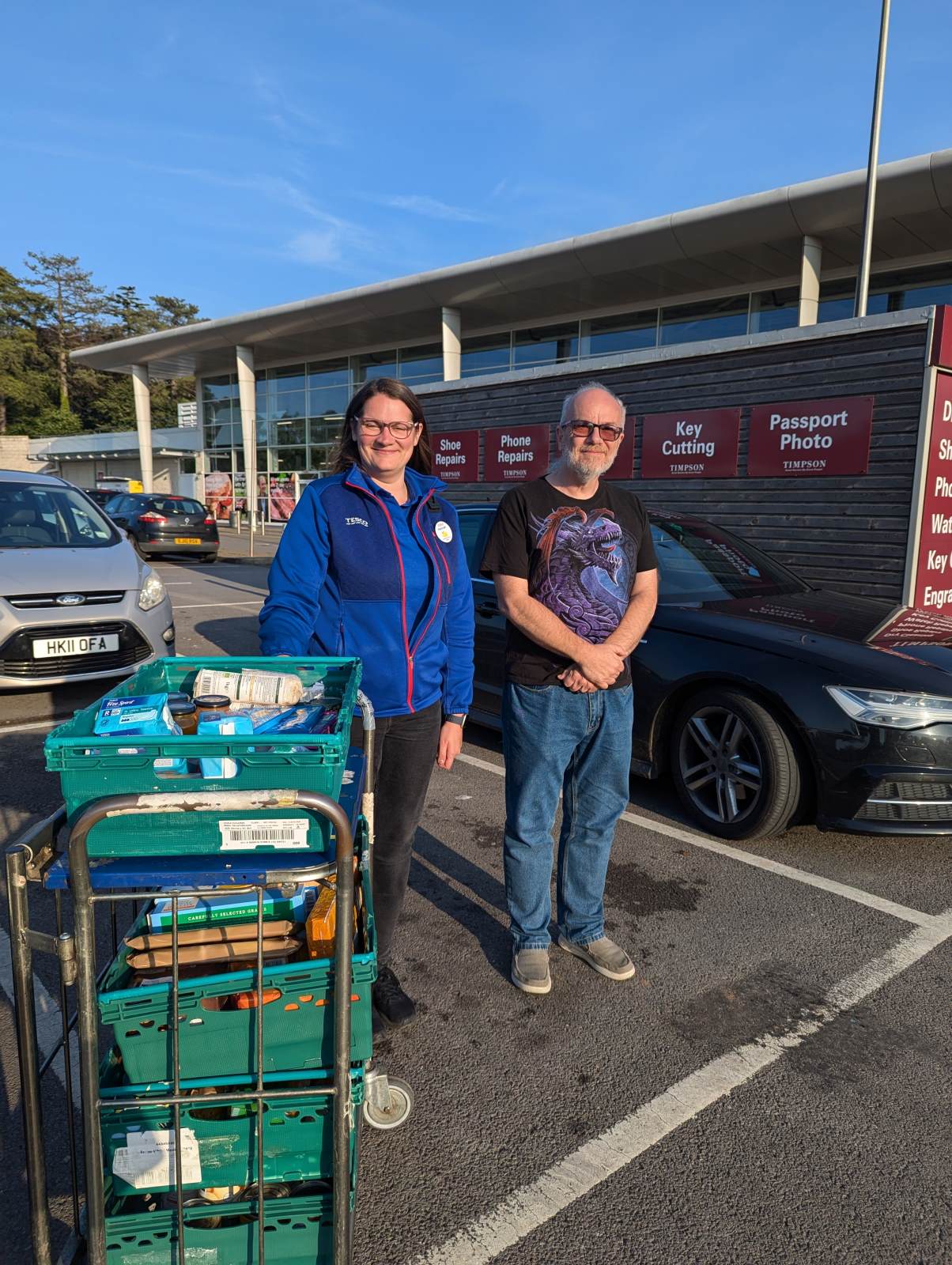 A kind donation from Tesco towards summer food hampers for our young people and their families